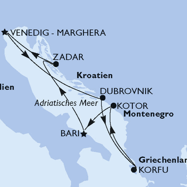60 Jahre Alpenoberkrainer - Mittelmeer Kreuzfahrt